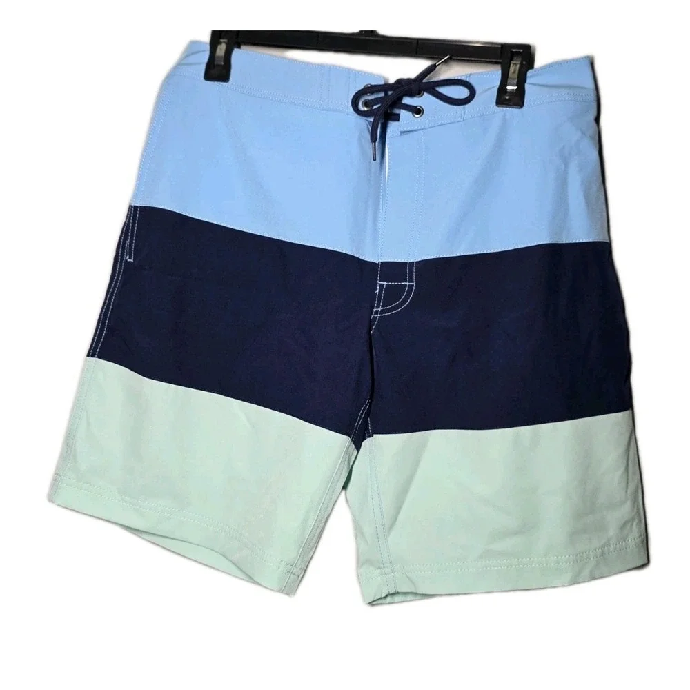 J Crew Swim Shorts‎ Mens Size 31 Flex Swimwear Colorblock Vacation Cruise